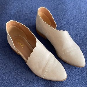 Qupid cut out asymmetrical loafer size 7 Free People look alike